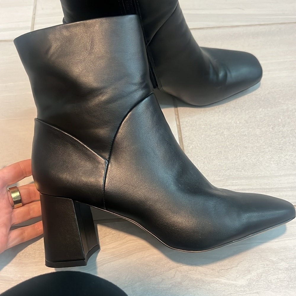 Black Booties Square Toe - image 1